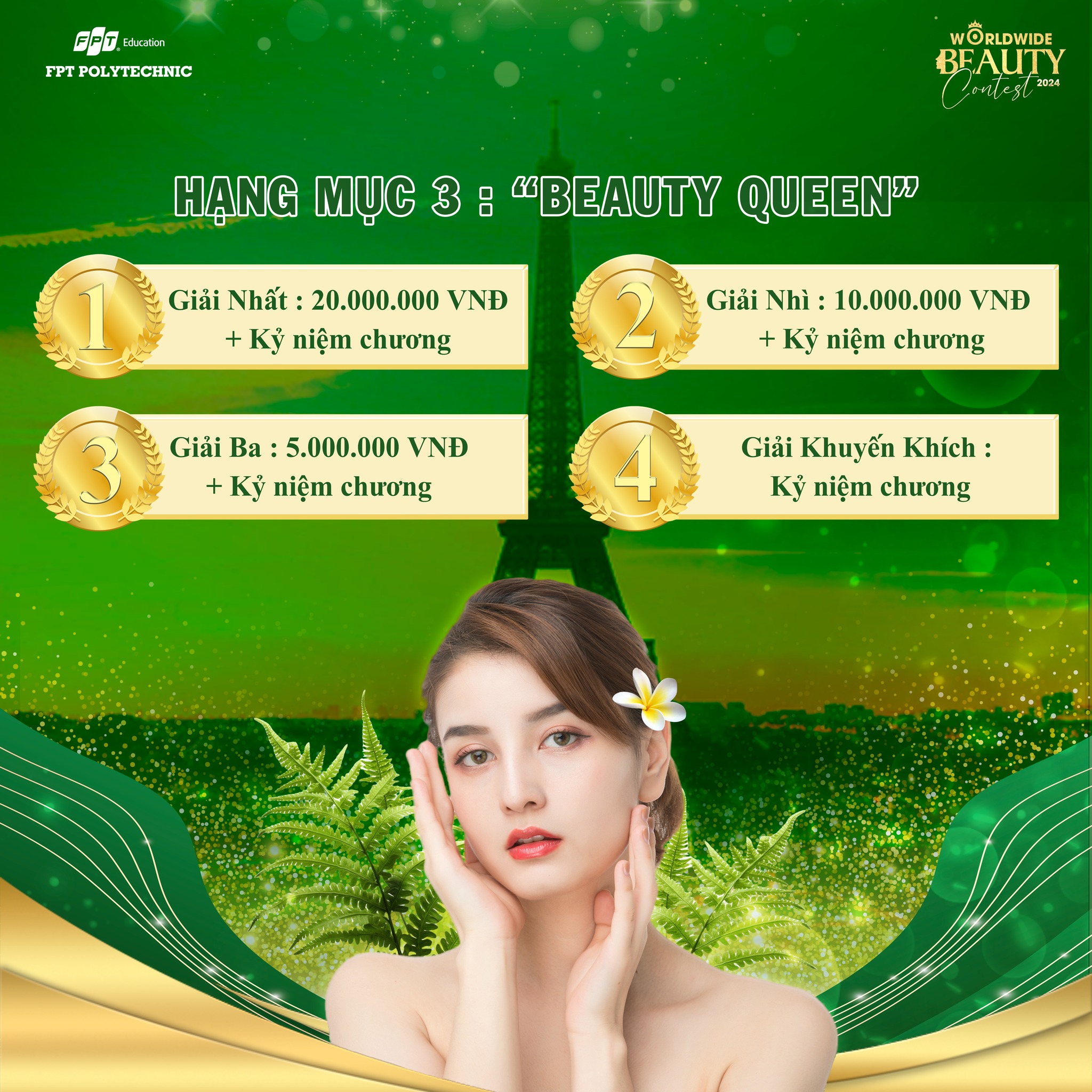 BeautyQueen - Trang điểm nghệ thuật - Worldwide Beauty Contest 2024